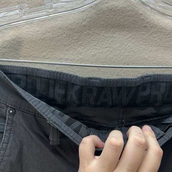 Projek raw Men’s Pants Slim Sz 33 Acti Flex Black/Noir Activewear Hiking Karate - Picture 5 of 9